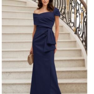 Mother of Bride Dresses Navy Blue
